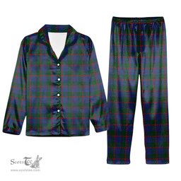 ScotsTee Shop Scottish Ferguson 1819 Tartan Pajama Satin Velvet Flannel Pajama Set