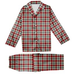 ScotsTee Shop Scottish Dundee Dress Tartan Pajama Satin Velvet Flannel Pajama Set