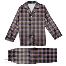ScotsTee Shop Scottish Fraser Red Dress Tartan Pajama Satin Velvet Flannel Pajama Set