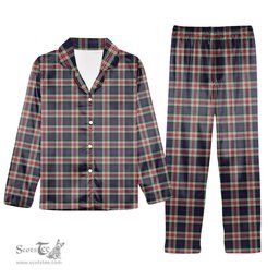 ScotsTee Shop Scottish Fraser Red Dress Tartan Pajama Satin Velvet Flannel Pajama Set