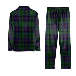ScotsTee Shop Scottish Gary or Garry Tartan Pajama Satin Velvet Flannel Pajama Set