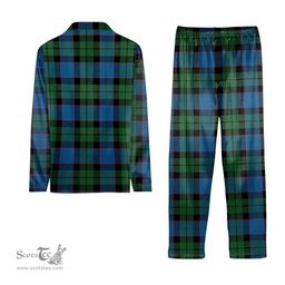 ScotsTee Shop Scottish Ferguson of Balquhidder Ancient Tartan Pajama Satin Velvet Flannel Pajama Set