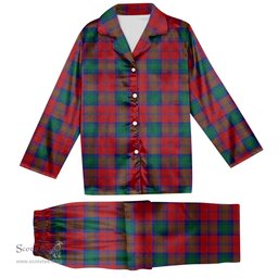 ScotsTee Shop Scottish Fotheringham Tartan Pajama Satin Velvet Flannel Pajama Set