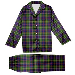 ScotsTee Shop Scottish Dalrymple Tartan Pajama Satin Velvet Flannel Pajama Set