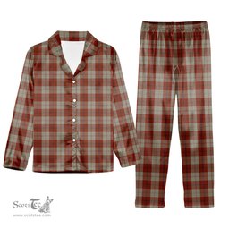 ScotsTee Shop Scottish Davidson Dress Dancers Tartan Pajama Satin Velvet Flannel Pajama Set