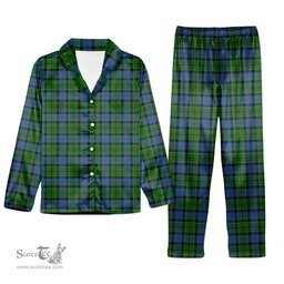 ScotsTee Shop Scottish Forsyth 1795 Tartan Pajama Satin Velvet Flannel Pajama Set