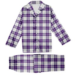 ScotsTee Shop Scottish Dunlop Dress Modern Tartan Pajama Satin Velvet Flannel Pajama Set