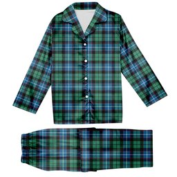 ScotsTee Shop Scottish Galbraith Ancient Tartan Pajama Satin Velvet Flannel Pajama Set