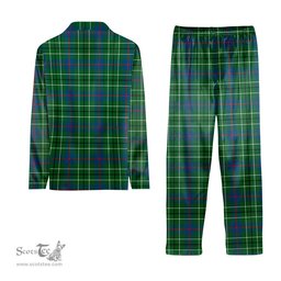 ScotsTee Shop Scottish Duncan Ancient Tartan Pajama Satin Velvet Flannel Pajama Set