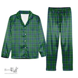 ScotsTee Shop Scottish Duncan Ancient Tartan Pajama Satin Velvet Flannel Pajama Set