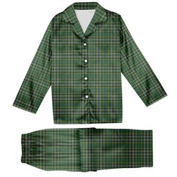 ScotsTee Shop Scottish Currie of Balilone Tartan Pajama Satin Velvet Flannel Pajama Set