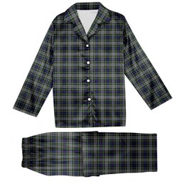 ScotsTee Shop Scottish Davidson of Tulloch Dress Tartan Pajama Satin Velvet Flannel Pajama Set