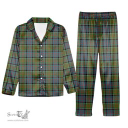 ScotsTee Shop Scottish Donald of Clan Ranald Ancient Tartan Pajama Satin Velvet Flannel Pajama Set