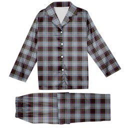ScotsTee Shop Scottish Donald Dress Ancient Tartan Pajama Satin Velvet Flannel Pajama Set