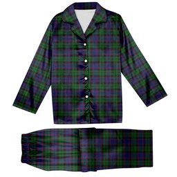 ScotsTee Shop Scottish Gallamore Tartan Pajama Satin Velvet Flannel Pajama Set