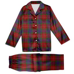 ScotsTee Shop Scottish Fraser Tartan Pajama Satin Velvet Flannel Pajama Set