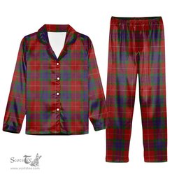 ScotsTee Shop Scottish Fraser Tartan Pajama Satin Velvet Flannel Pajama Set