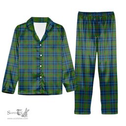 ScotsTee Shop Scottish Gillies 2 Tartan Pajama Satin Velvet Flannel Pajama Set