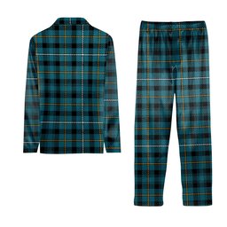 ScotsTee Shop Scottish Fleming Ancient Tartan Pajama Satin Velvet Flannel Pajama Set