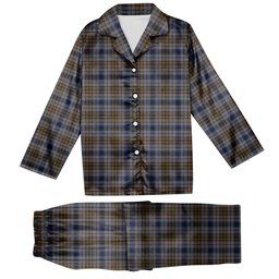 ScotsTee Shop Scottish Gayre Hunting Tartan Pajama Satin Velvet Flannel Pajama Set