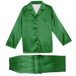 ScotsTee Shop Scottish Currie Tartan Pajama Satin Velvet Flannel Pajama Set