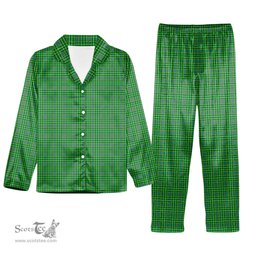 ScotsTee Shop Scottish Currie Tartan Pajama Satin Velvet Flannel Pajama Set