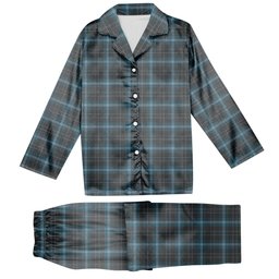 ScotsTee Shop Scottish Essence of Harris Tartan Pajama Satin Velvet Flannel Pajama Set
