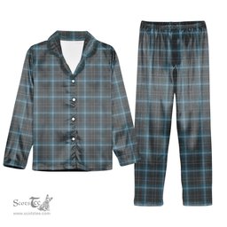 ScotsTee Shop Scottish Essence of Harris Tartan Pajama Satin Velvet Flannel Pajama Set