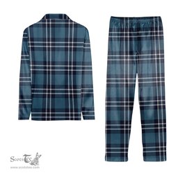 ScotsTee Shop Scottish Earl of St Andrews Tartan Pajama Satin Velvet Flannel Pajama Set