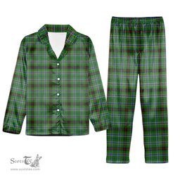 ScotsTee Shop Scottish Duncan of Sketraw Ancient Tartan Pajama Satin Velvet Flannel Pajama Set