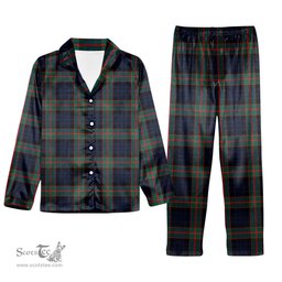 ScotsTee Shop Scottish Fletcher of Dunans Modern Tartan Pajama Satin Velvet Flannel Pajama Set