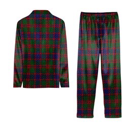 ScotsTee Shop Scottish Logan 1819 Tartan Pajama Satin Velvet Flannel Pajama Set