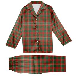 ScotsTee Shop Scottish Hunter USA Ancient Tartan Pajama Satin Velvet Flannel Pajama Set