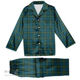 ScotsTee Shop Scottish Kirkpatrick Tartan Pajama Satin Velvet Flannel Pajama Set