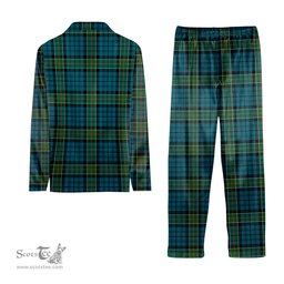 ScotsTee Shop Scottish Kirkpatrick Tartan Pajama Satin Velvet Flannel Pajama Set