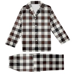 ScotsTee Shop Scottish Hog Modern Tartan Pajama Satin Velvet Flannel Pajama Set