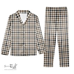 ScotsTee Shop Scottish Hog Ancient Tartan Pajama Satin Velvet Flannel Pajama Set