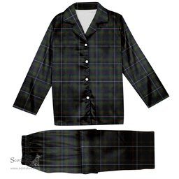 ScotsTee Shop Scottish Humphries Tartan Pajama Satin Velvet Flannel Pajama Set