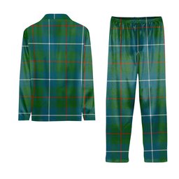 ScotsTee Shop Scottish Irvine of Bonshaw Tower Ancient Tartan Pajama Satin Velvet Flannel Pajama Set
