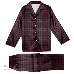 ScotsTee Shop Scottish Johnstons of Elgin Bicentennial Tartan Pajama Satin Velvet Flannel Pajama Set