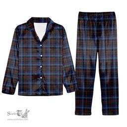 ScotsTee Shop Scottish Kennedy Irish Tartan Pajama Satin Velvet Flannel Pajama Set