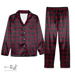 ScotsTee Shop Scottish Lindsay 1 Tartan Pajama Satin Velvet Flannel Pajama Set