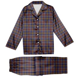 ScotsTee Shop Scottish Lysaght Tartan Pajama Satin Velvet Flannel Pajama Set