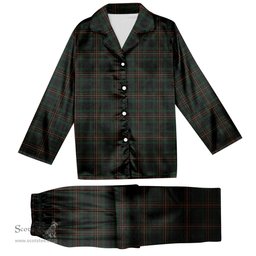 ScotsTee Shop Scottish Kalkofen Tartan Pajama Satin Velvet Flannel Pajama Set