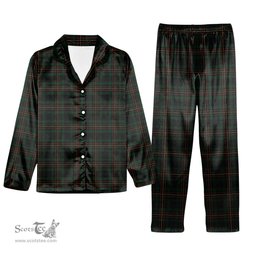 ScotsTee Shop Scottish Kalkofen Tartan Pajama Satin Velvet Flannel Pajama Set