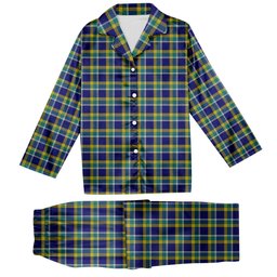 ScotsTee Shop Scottish Johnston Timothy Tartan Pajama Satin Velvet Flannel Pajama Set