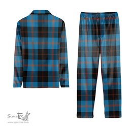 ScotsTee Shop Scottish Horsburgh Tartan Pajama Satin Velvet Flannel Pajama Set