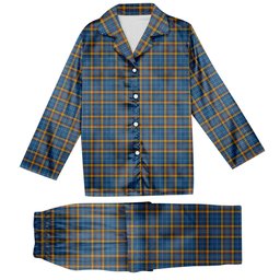 ScotsTee Shop Scottish Healy Suspect Tartan Pajama Satin Velvet Flannel Pajama Set