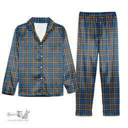 ScotsTee Shop Scottish Healy Suspect Tartan Pajama Satin Velvet Flannel Pajama Set