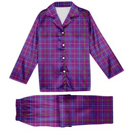 ScotsTee Shop Scottish Jackson Tartan Pajama Satin Velvet Flannel Pajama Set